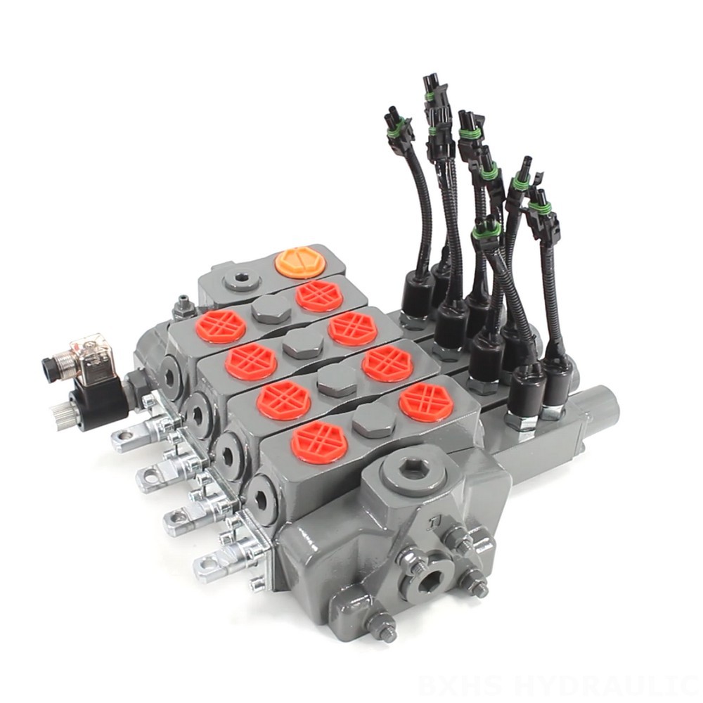 HSDLS180 Electric Unloading Valve: 4-Spool Sectional Directional Valve image